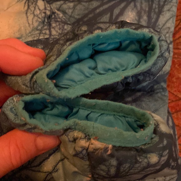 Patagonia Kids Tree Down jacket sky blue turquoise trees excellent size L 10 12 - Picture 7 of 10